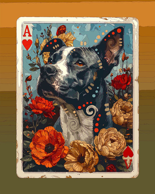 The Well Aware Heart Card Pittie Mini Print (Ltd. Edition) (030626)