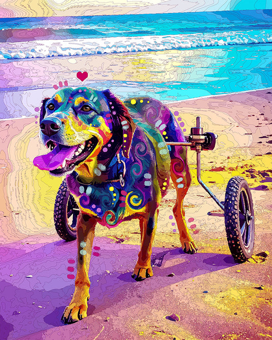 The Wheelie Great Beach Day Mini Print (Ltd. Edition) (102825)