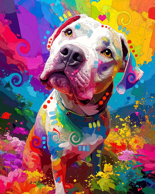 The White Pittie Connection Mini Print (Ltd. Edition) (081825)