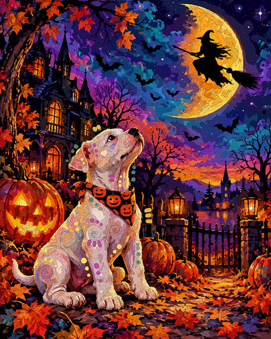 The White Pup Witch Hunt Mini Print (Ltd. Edition) (101226)