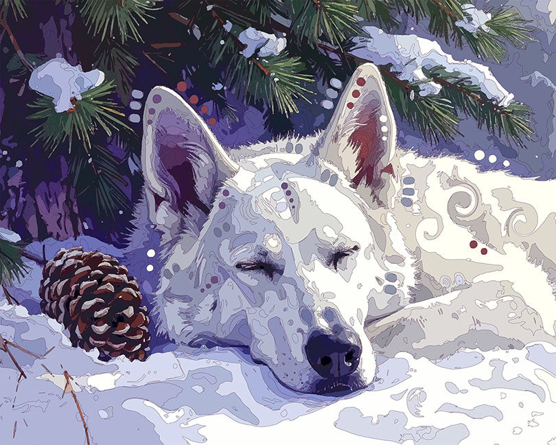 The White Shep Pine Cone Sleeper Mini Print (Ltd. Edition) (121825)