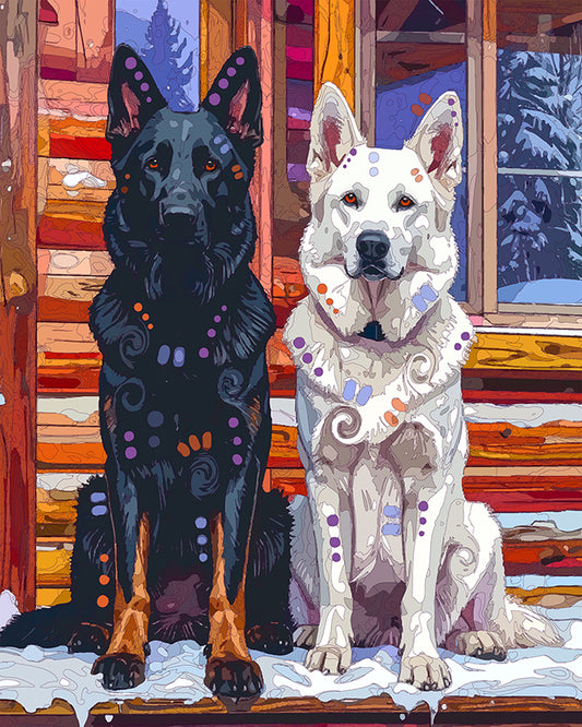 The Winter Cabin Sheps Mini Print (Ltd. Edition) (010226)