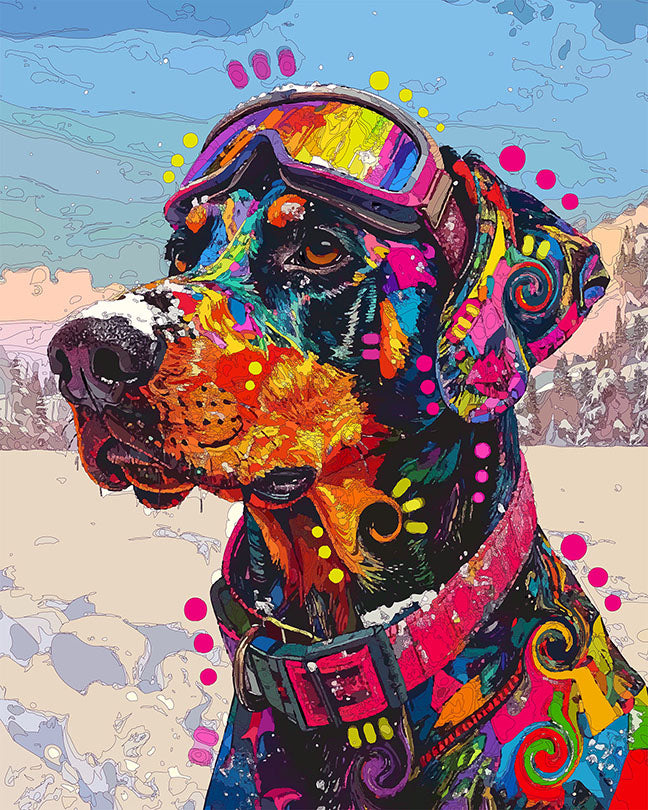 The Winter Slope Dobie Mini Print (Ltd. Edition) (022026)