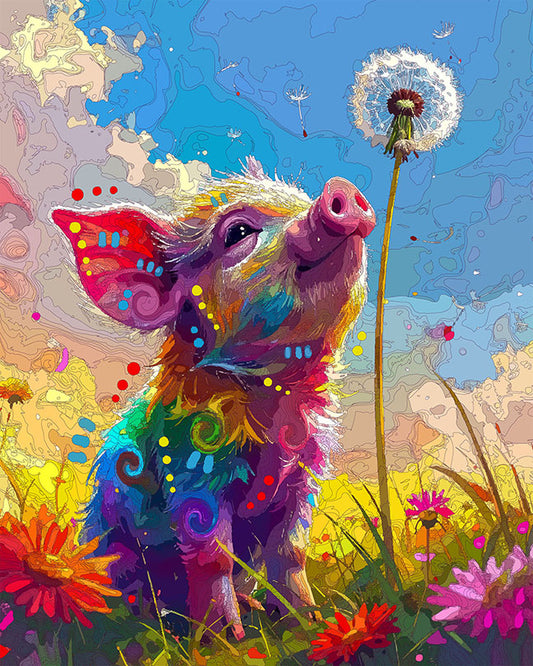 The Wishful Little Piglet Mini Print (Ltd. Edition) (032726)