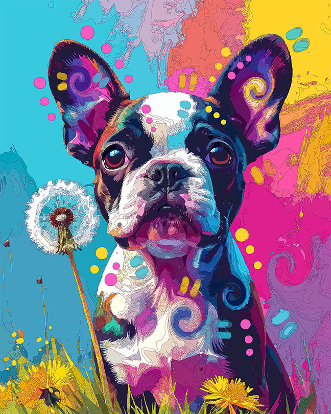 The Wishing Boston Pup Mini Print (Ltd. Edition) (040126)