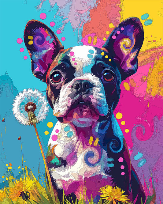 The Wishing Boston Pup Mini Print (Ltd. Edition) (040126)