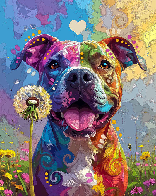 The Wishing Heart Pittie Mini Print (Ltd. Edition) (030226)