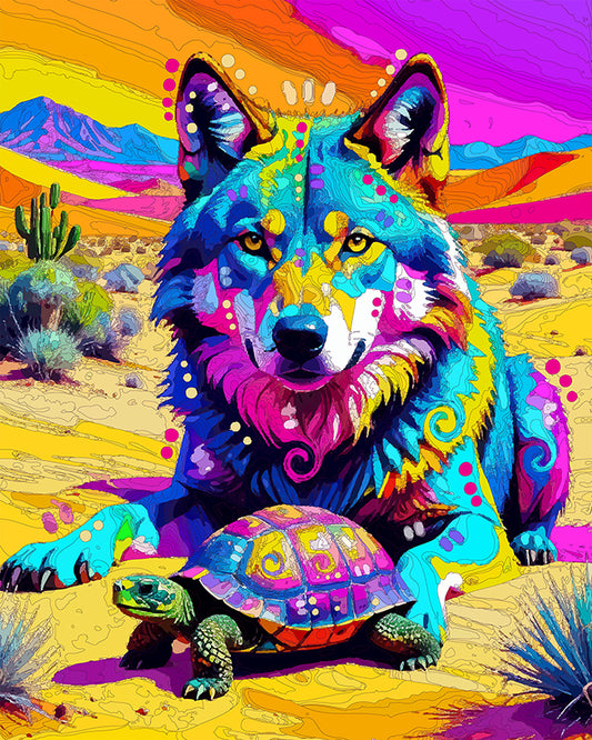 The Wolf And The Tortoise Mini Print (Ltd. Edition) (081525)