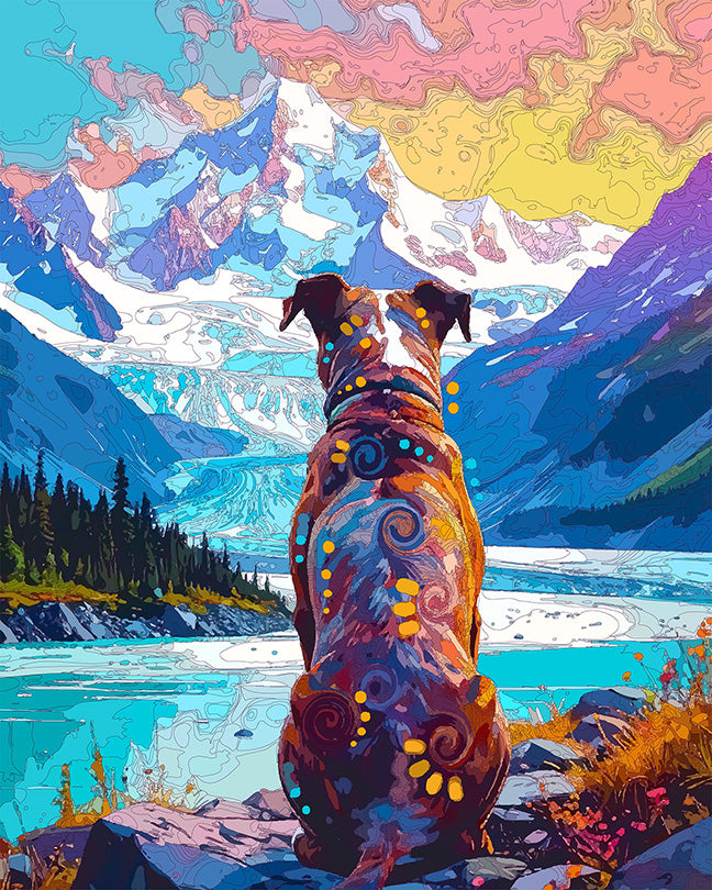 The Wrangell-St. Elias View Pittie Mini Print (Ltd. Edition) (082626)