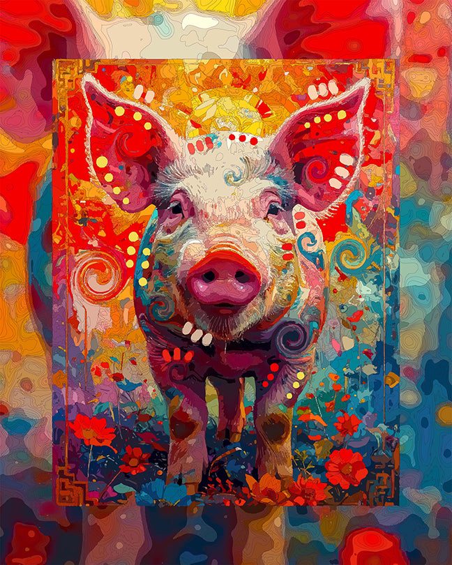 The Year Of The Pig Chinese Zodiac SERIES Mini Print (Ltd. Edition) (091526)