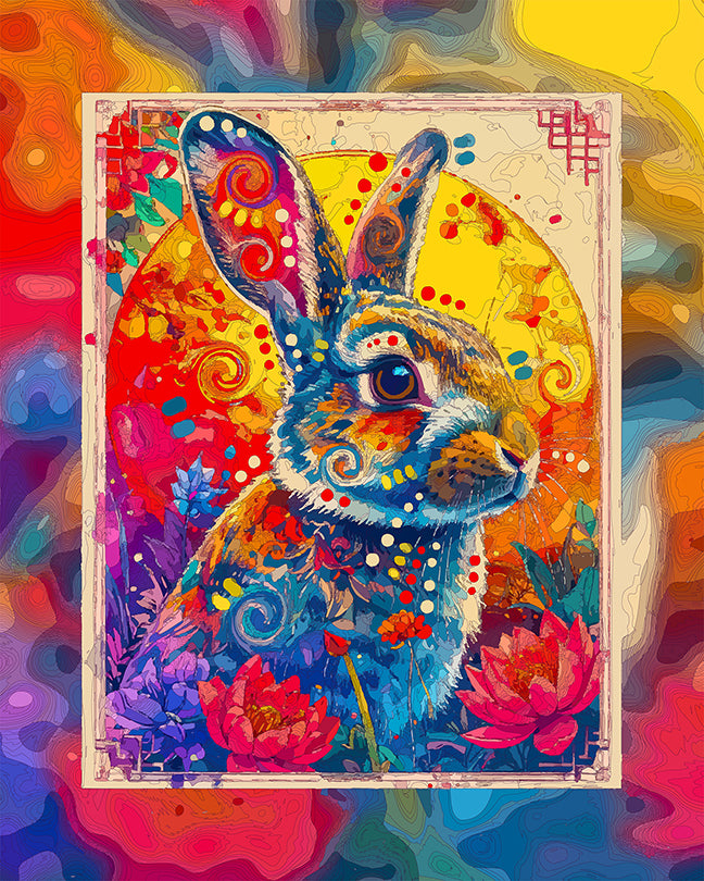 The Year Of The Rabbit Chinese Zodiac SERIES Mini Print (Ltd. Edition) (090326)