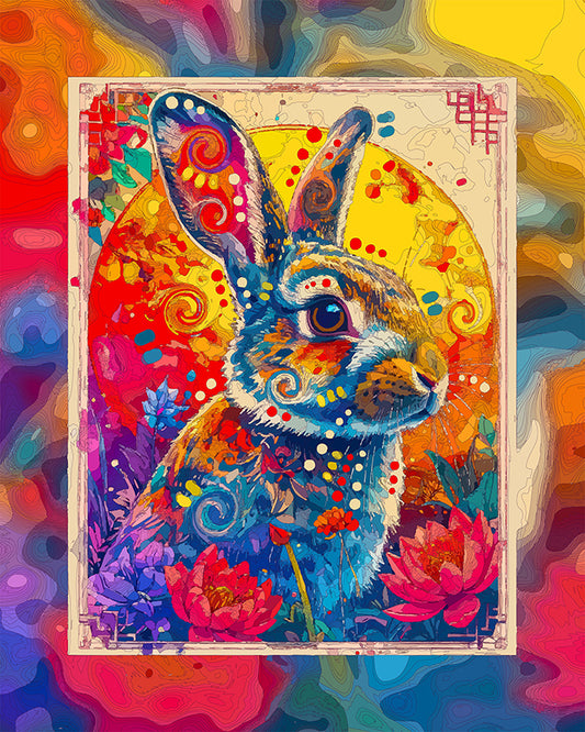 The Year Of The Rabbit Chinese Zodiac SERIES Mini Print (Ltd. Edition) (090326)