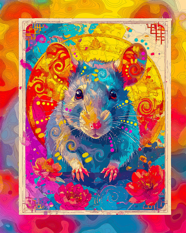 The Year Of The Rat Chinese Zodiac SERIES Mini Print (Ltd. Edition) (083126)
