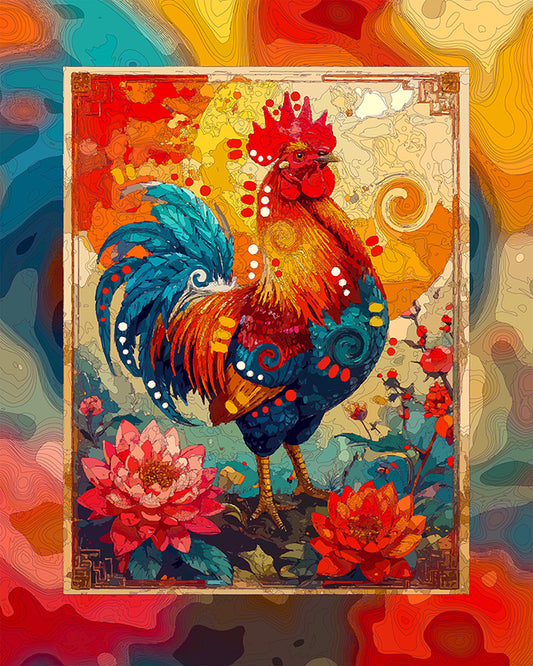 The Year Of The Rooster Chinese Zodiac SERIES Mini Print (Ltd. Edition) (091126)