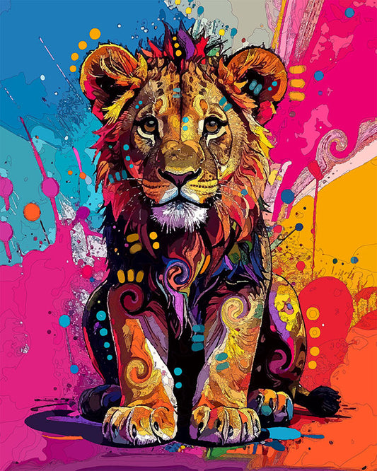 The Young Splash Lion Mini Print (Ltd. Edition) (033126)