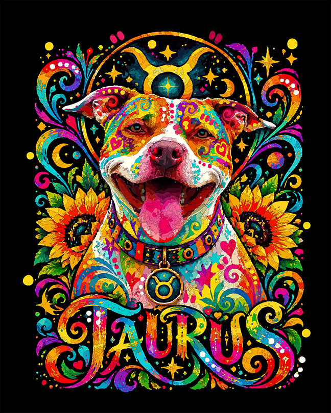The Zodiac Series Taurus Pittie Mini Print (Ltd. Edition) (102626)